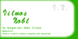 vilmos nobl business card